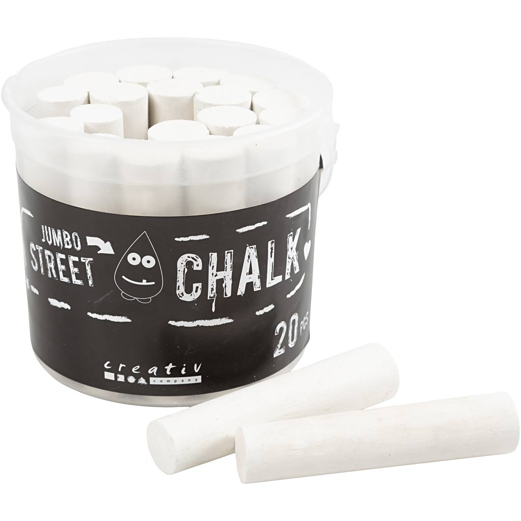Https: www.cchobby.nl Gehwegkreide-Größe-2-5x10-5-cm-Weiß-20-Stück-1-Box