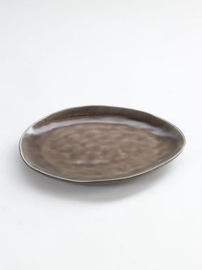Serax pascale naessens bord - ovaal - m - 20x17x1,8 cm - bruin - 2 stuks