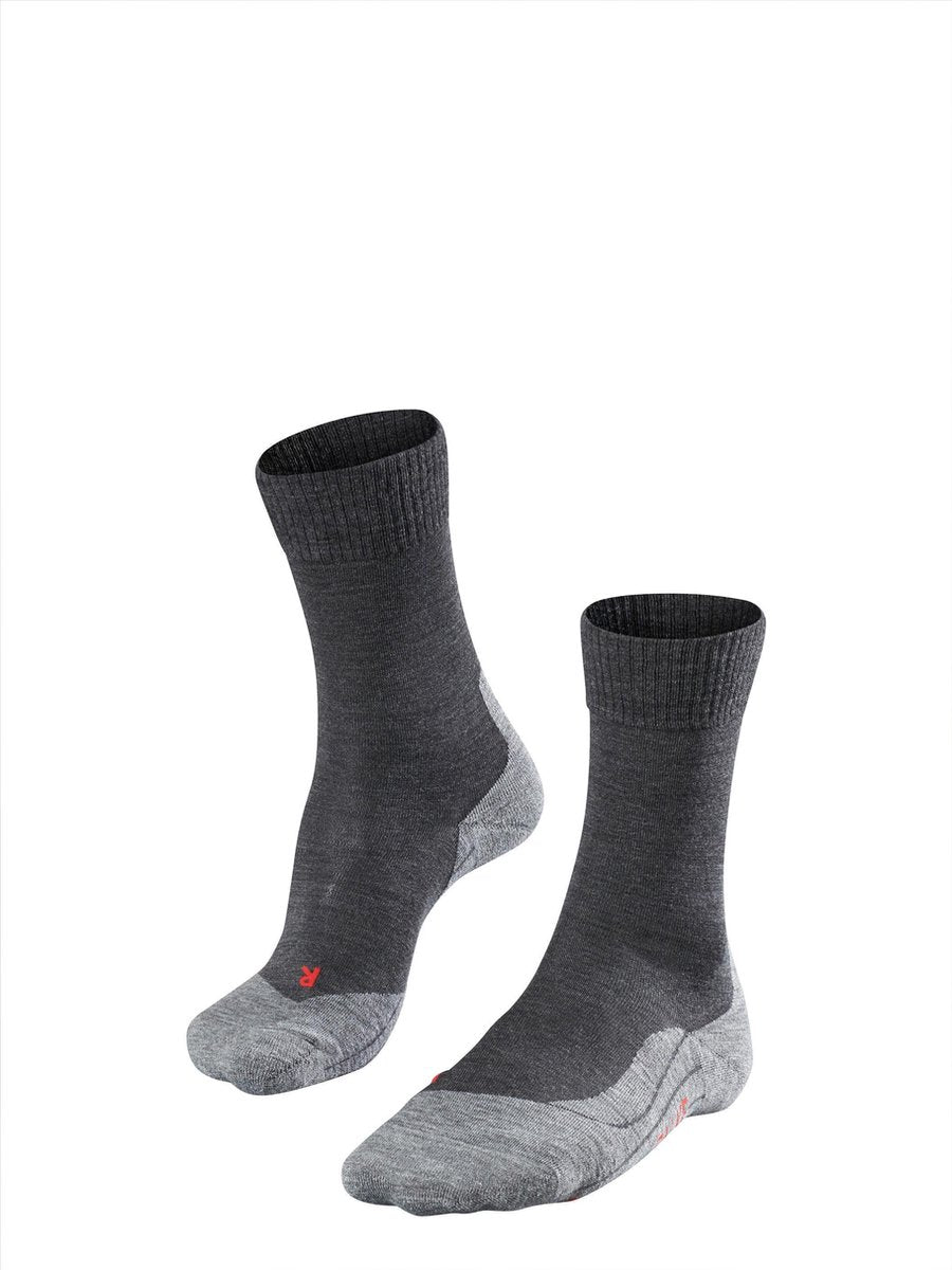 Falke TK5 Anti-Blister Wandersocken aus dünnem Woll-Funktionsmaterial Herren Grau - Größe 46-48