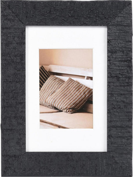 Henzo-Fotorahmen – Treibholz – Fotogröße 10 x 15 cm – Schwarz