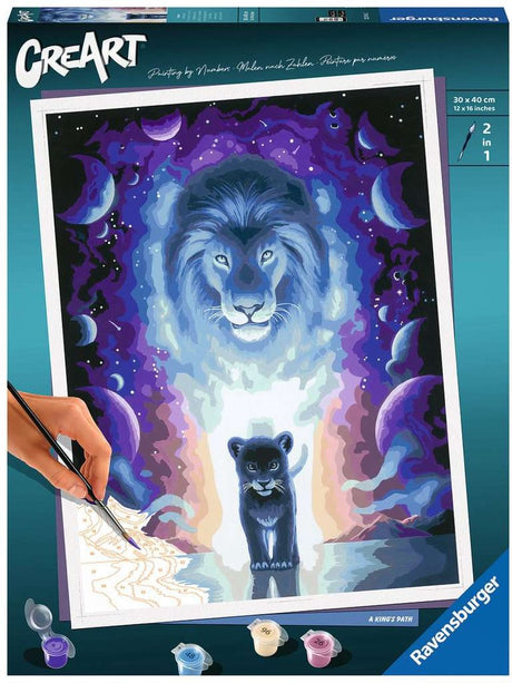 Ravensburger Löwe Jojoesart Edition – Malen nach Zahlen für Erwachsene