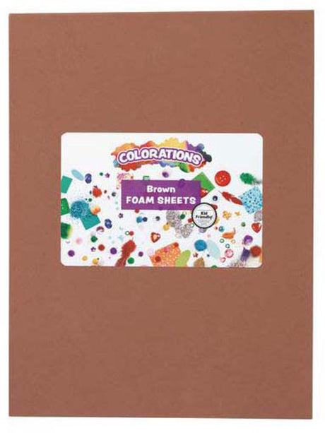 Colorationen - Schaumstoffplatten braun, 10 Stk.