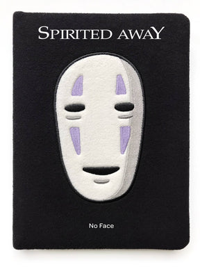 Chronicle books ghibli - spirited away: de reis van chihiro - no face journal with embroidered felt cover