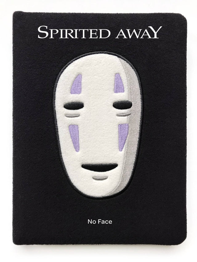 Chronicle books ghibli - spirited away: de reis van chihiro - no face journal with embroidered felt cover