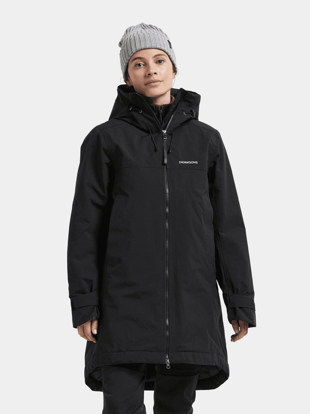 Didriksons eris wns parka dames outdoorjas - black
