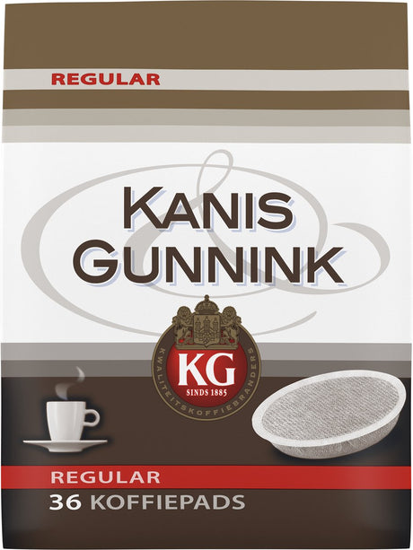 Kanis Gunnink normale Kaffeepads – 10 x 36 Pads