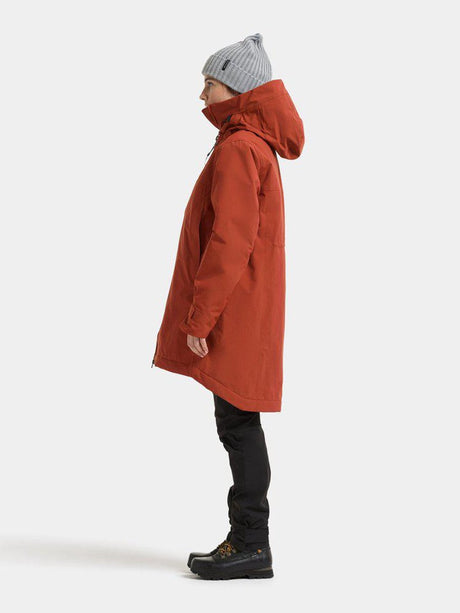 Didriksons eris wns parka dames outdoorjas - rust