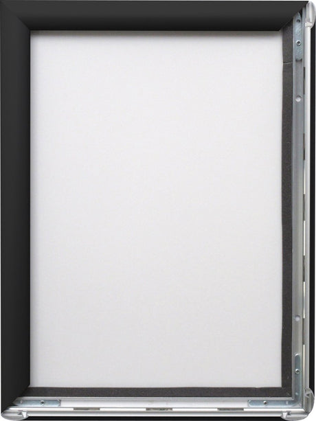 Seco Klickrahmen – A4 – Schwarz – Aluminium – 25 mm Rahmen – se-am-a1sv