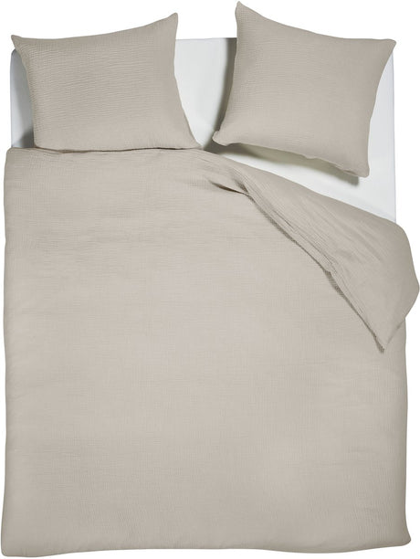 Vtwonen gentle embrace dekbedovertrek - tweepersoons - 200 x 200 220 cm - zand