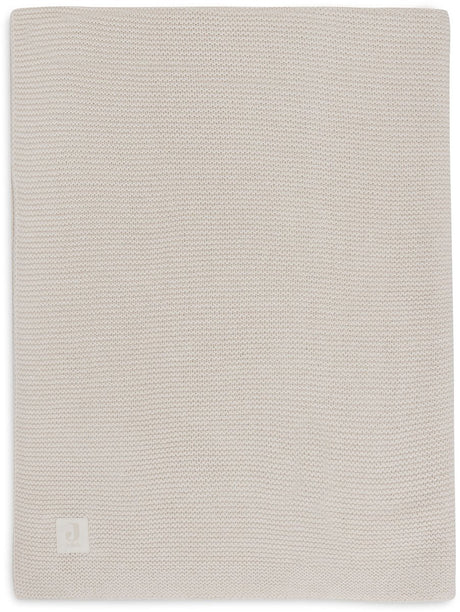 Jollein Babydecke für Kinderbett – 75 x 100 cm – Grundstrick – Haferflocken