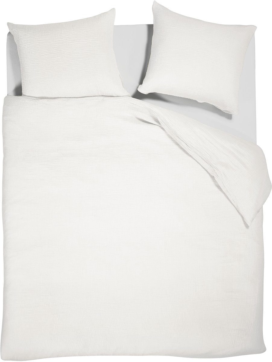 Vtwonen gentle embrace dekbedovertrek - tweepersoons - 200 x 200 220 cm - wit