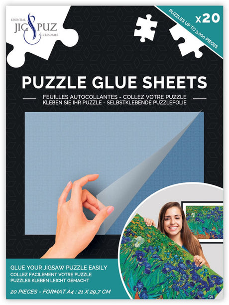 Jig Puz Puzzle Puzzle-Klebefolie für 3000 Teile – selbstklebende Folie.