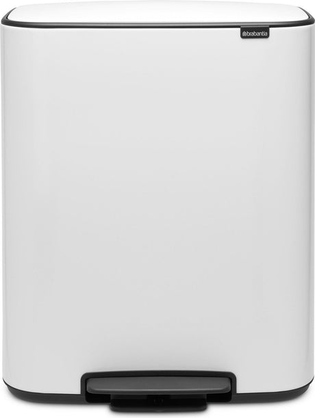 Brabantia Bo Abfallbehälter – 60 Liter – 1 Fach – Weiß