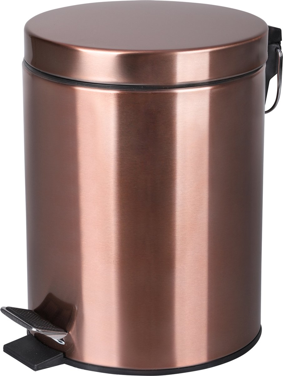 Differnz Treteimer Rotkupfer - Badezimmerabfalleimer - Abfalleimer - 5 Liter