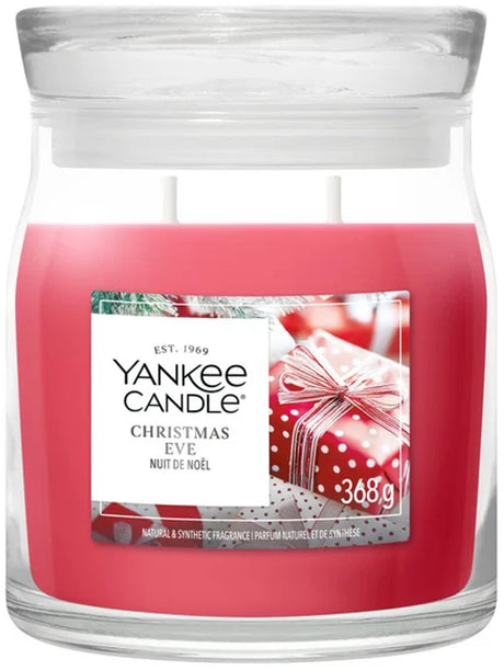 Yankee Candle – Mittlere Duftkerze für Heiligabend – 50 Brennstunden – 2 Dochte