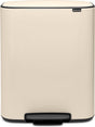 Brabantia bo prullenbak - 60 liter - 1 vak - soft beige