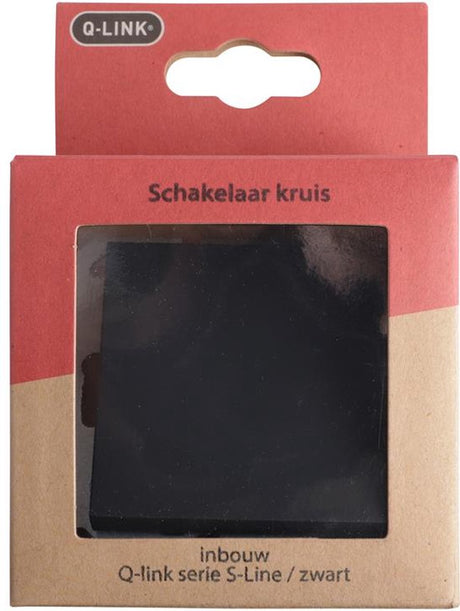 Q-Link S-Line-Schalter Einbau - Kreuz - Schwarz