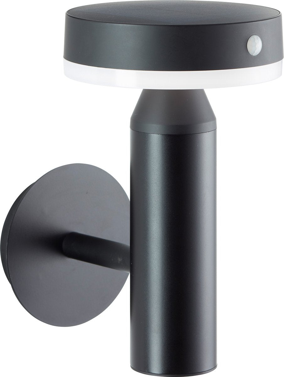 Brilliant Magua – Außenwandleuchte – LED 4 W – Solar – 350 lm – 4000 K – Sensor – IP44 – Schwarz