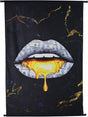 Hd collection wanddoek dollar zwart 105x3x136cm