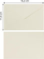 Florence enveloppen van stevige kwaliteit, ivoor rechthoek, 25 stuks, 11.4 x 16.2 cm
