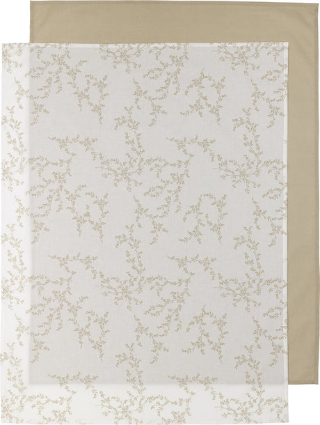 Meyco Baby-Zweige-Bettlaken – 2er-Pack – Sand – 75 x 100 cm – 0,3 Tog