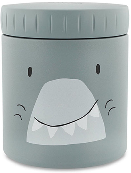 Trixie geïsoleerde voedselcontainer - mr. shark - 350ml - thermo lunchpot voor kinderen - rvs - vanaf 4 maanden - lekvrij lichtgewicht