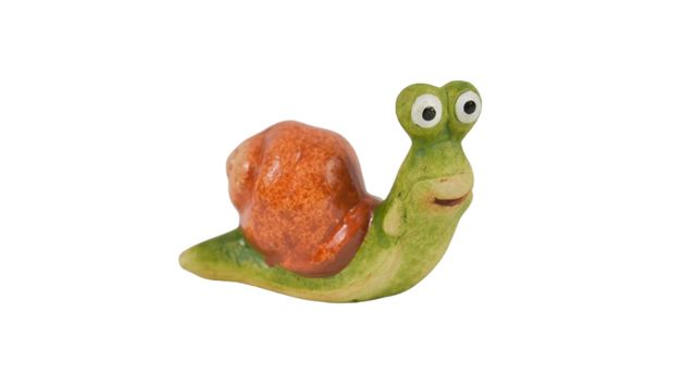 Snail ceramic 9,5x5,5x8h green