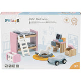 Viga-Möbel für Puppenhaus, Kinderzimmer, Maße 2x2x7,5 cm, 8 Teile 1 Set