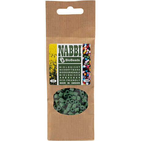 Creativ Company Nabbi Biobeads 5x5mm dunkelgrün - 1000 Stk.