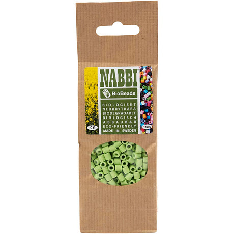 Creativ Company Nabbi Biobeads 5x5mm pastellgrün - 1000Stk.