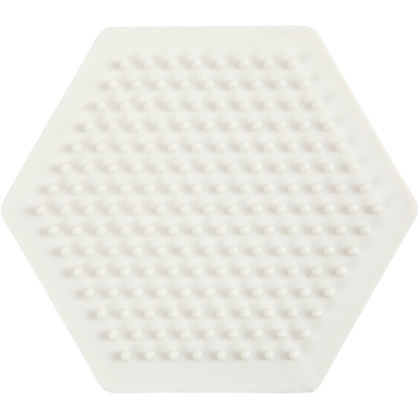Creativ Company Nabbi Biobeads Grundplatte, Sechseck, Größe 8,5x8,5 cm, mittel, 1 Stück