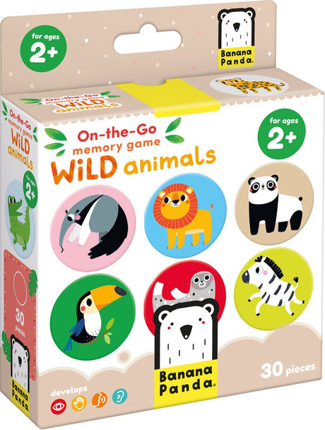 Bananenpanda – Memory-Spiel für unterwegs mit Wildtieren – 30-tlg.