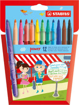 Stabilo Filz -Tip -Stifte Power Marker 12 Teile