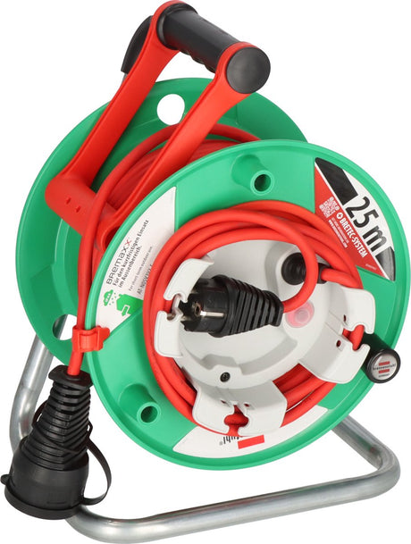 Brennerstuhl Garant G Bretec IP44 Kabeltrommel (Outdoor-Kabeltrommel für den Garten mit 23+2m Kabel in Rot, Spezialkunststoff, kurzfristiger Außeneinsatz, Made in Germany)