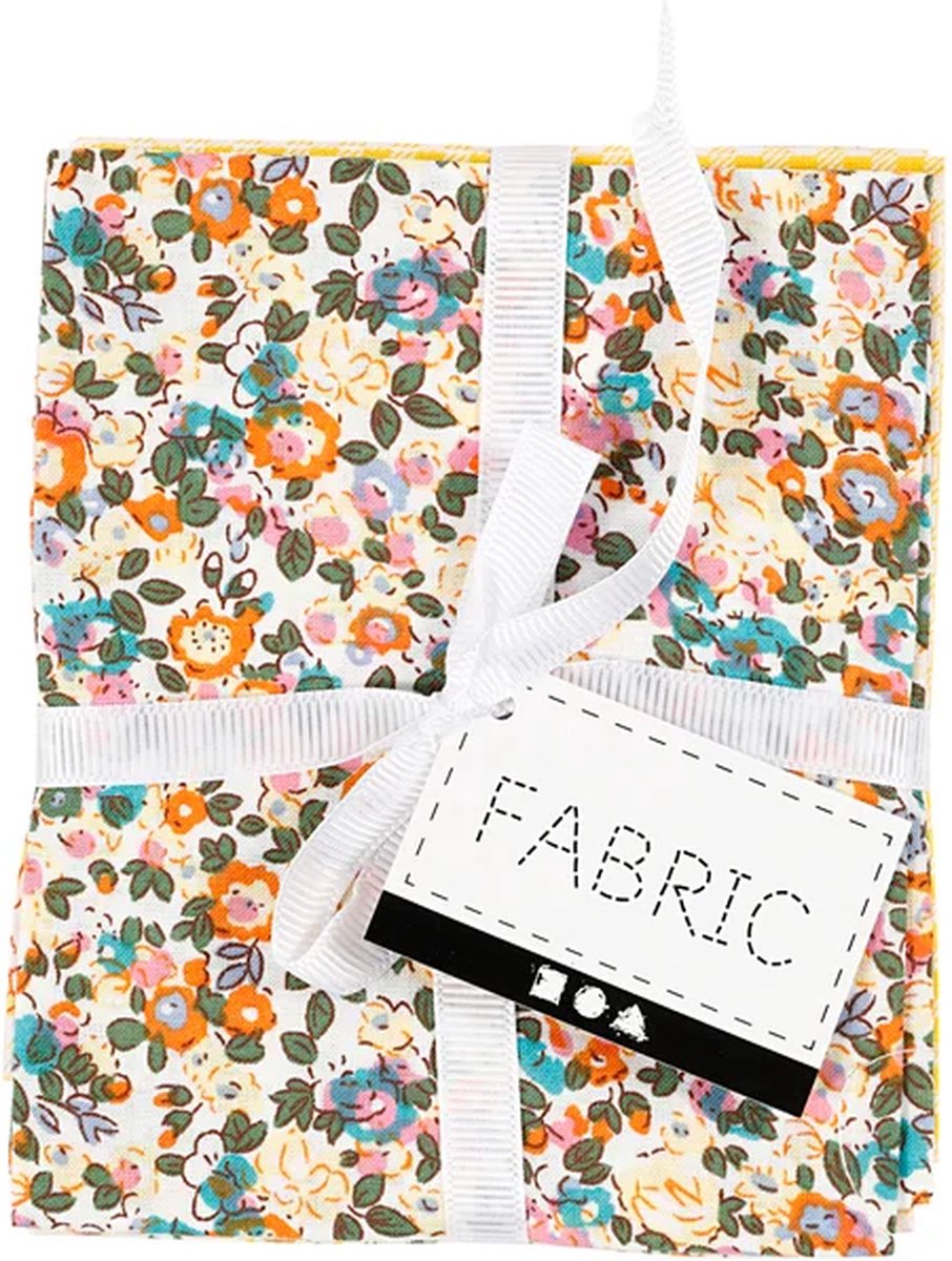 Patchwork Stoff gelb 45x55 cm, 4st.