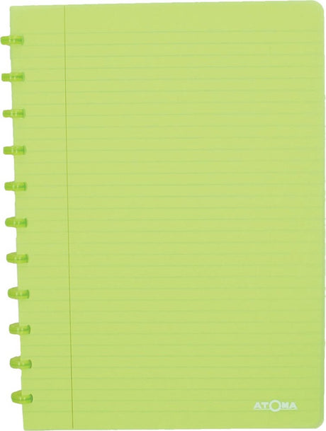 Atoma trendiges Notizbuch, ft A4, 144 Seiten, liniert, transparent grün
