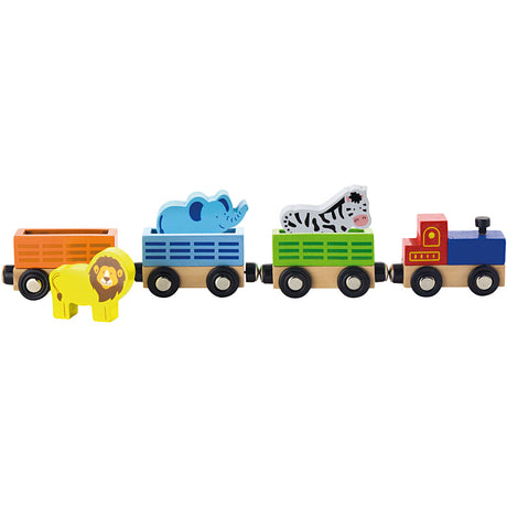 Viga Eisenbahnzubehör, Zug mit Tieren, 7 Teile 1 Set