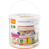 Viga Holzbausteine, Größe 10 cm, verschiedene Farben, 250 Teile 1 Box