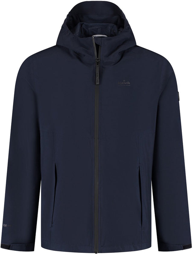 Kjelvik outdoorjas kiron donkerblauw