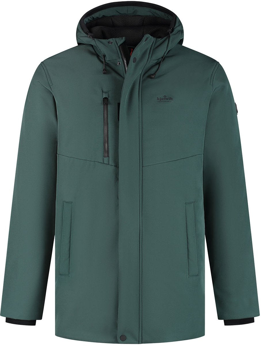 Kjelvik baris heren outdoorjas - green