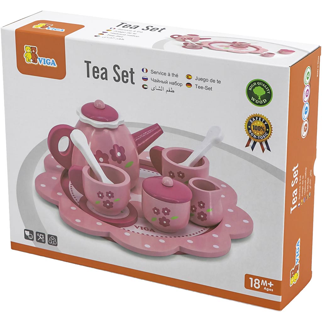 Viga Teeservice, H: 9,5 cm, T 24 cm, 9 Teile 1 Box