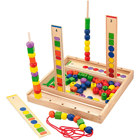 Viga Perlenspiel, H: 4 cm, L: 33 cm, B: 33 cm, 94 Teile 1 Box