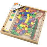 Viga Perlenspiel, H: 4 cm, L: 33 cm, B: 33 cm, 94 Teile 1 Box