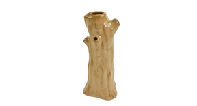 Vase 12,5x12x25cm tree porcelain brown