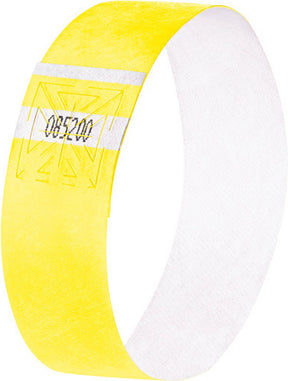 Sigel Eventarmbänder superweich 255x25mm 120 Stück fluoreszierend gelb