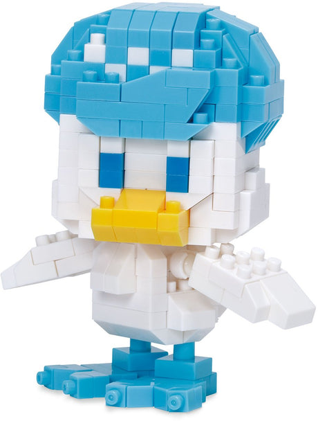 Bandai – Nanoblock – Frisur (Quaxly) – Pokémon – Mini-Pokémon-Ziegelfigur – Pokémon-Pixel-Kopfschmuck-Figuren-Bausatz – Spielzeug für Kinder ab 12 Jahren – nbpm03