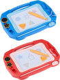 Eddy Toys Magnetisches Zeichenbrett – Magnettafel mit Stempeln und Stift – 33 x 29,5 x 27 cm