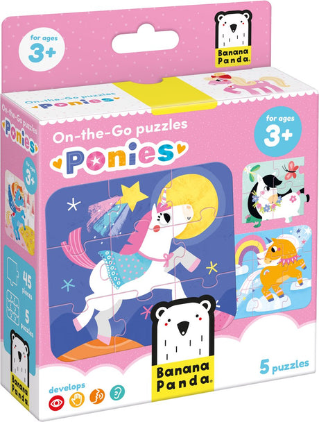 Bananenpanda - Puzzle-Ponys für unterwegs - 16-tlg.