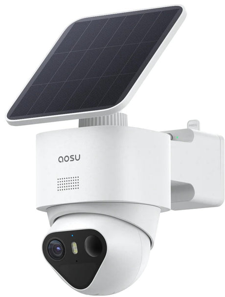 Aosu solarcam t2 ultra - beveiligingscamera 4k - 355° dekking - zonne-energie - gezichtsherkenning