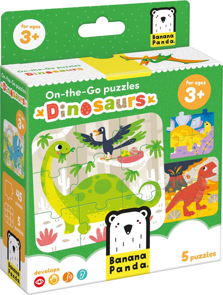 Bananenpanda - Puzzle-Dinosaurier für unterwegs - 16-tlg.